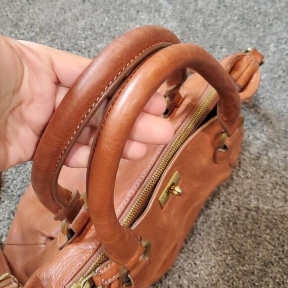 J.Crew Brompton Mini Hobo brown leather bag Style#63020 - Picture 7 of 16